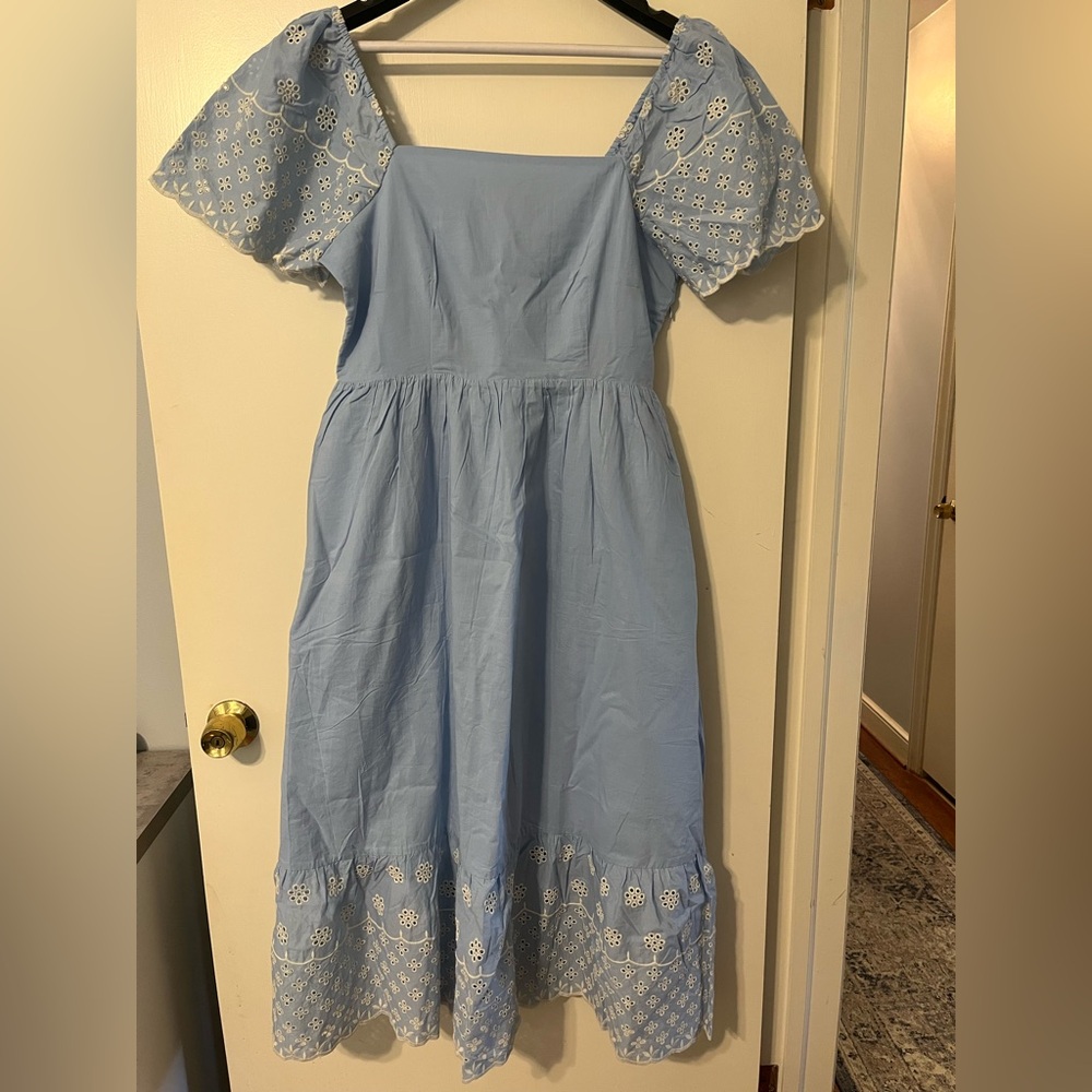 NWT English Factory Smocked Midi Dress